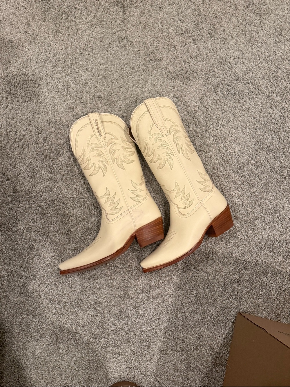 TECOVAS Western Cowboy Boots with Wood Heel